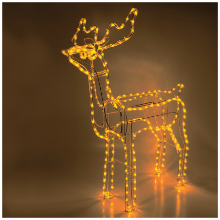 home Dekorativna rasvjeta, LED 3D figura, jelen - ROPE 1