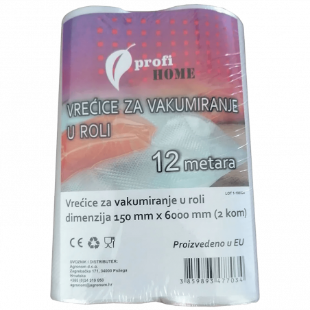 profi HOME Vrećice/Folije za vakumiranje u roli, 150 x 6000 mm, 2 kom - 453605