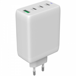 CANYON CU100ACC GaN punjač 100W, 3xUSB-C PD i 1xUSB-A QC, EU, bijeli