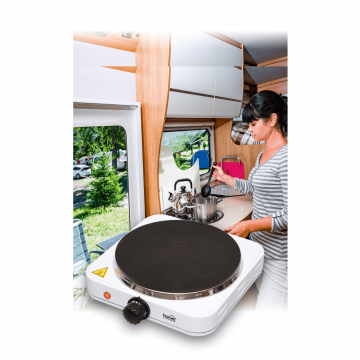 home Električno kuhalo, 1 ploča - 18 cm, 1500 W, bijela - HG R 01/WH