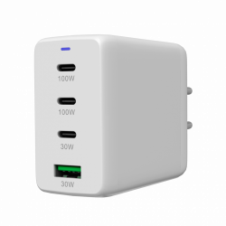 CANYON CU100ACC GaN punjač 100W, 3xUSB-C PD i 1xUSB-A QC, EU, bijeli