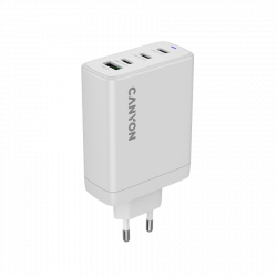CANYON OnCharge 120 GaN punjač 120W, 3x USB-C + 1x USB-A, bijeli, EU utikač