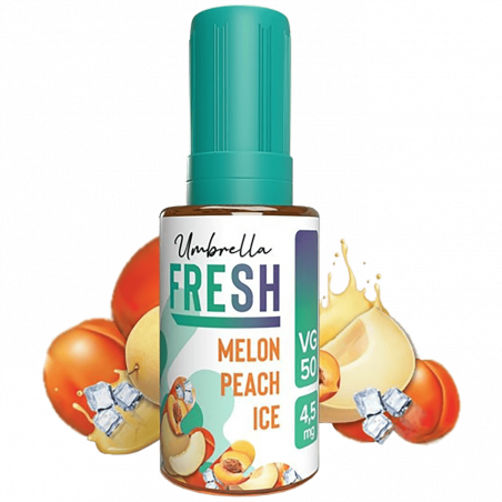 Umbrella Tekućina za e-cigarete, Melon Peach Ice 30ml, 4.5mg - Fresh VG50 Melon Peach 30ml,4.5mg