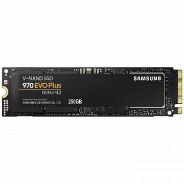Samsung SSD Disk, 250GB, M.2 NVMe PCIe 3.0, 970 EVO Plus - MZ-V7S250BW