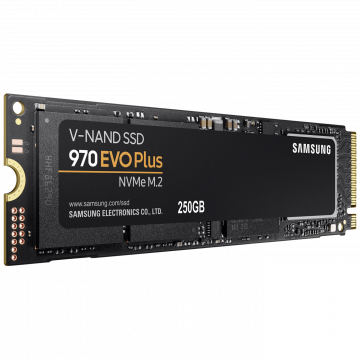 Samsung SSD Disk, 250GB, M.2 NVMe PCIe 3.0, 970 EVO Plus - MZ-V7S250BW