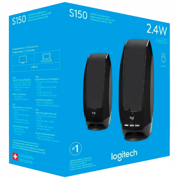 Logitech Zvučnici 2.0, 2.4 W, USB - S150