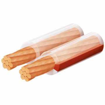 USE Kabel za zvučnike 2 x 6 mm, transparent, 25 met. - KLS 6T