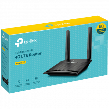 TP-LINK 3G/4G LTE Wireless N Router, 2 porta, microSIM slot, 300Mbps - TL-MR100