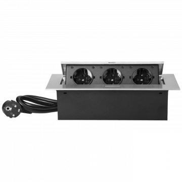Orno Produžni kabel sa 3 x Schuko utičnice, ugradbena - OR-AE-1372(GS)/G