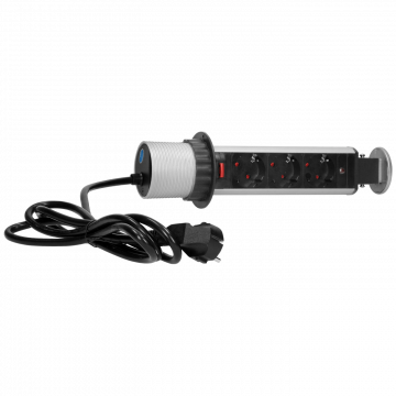 Orno Produžni kabel sa 3 x Schuko utičnice, ugradbena - OR-AE-1347(GS)
