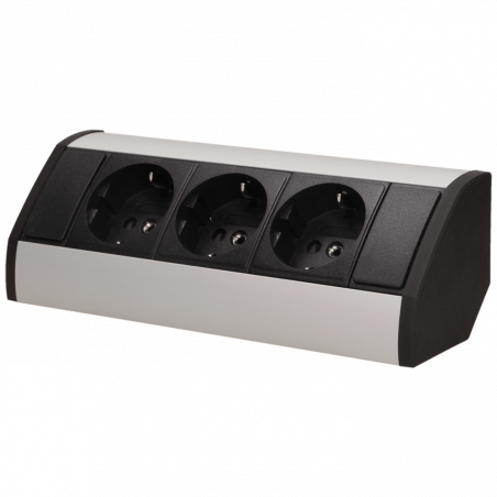 Orno Produžni kabel sa 3 x Schuko utičnice, ugradbena - OR-GM-9001/B-G(GS)