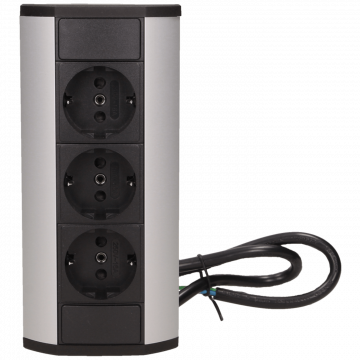 Orno Produžni kabel sa 3 x Schuko utičnice, ugradbena - OR-GM-9001/B-G(GS)