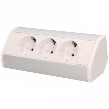Orno Produžni kabel sa 3 x Schuko utičnice, ugradbena - OR-GM-9001/W-G(GS)