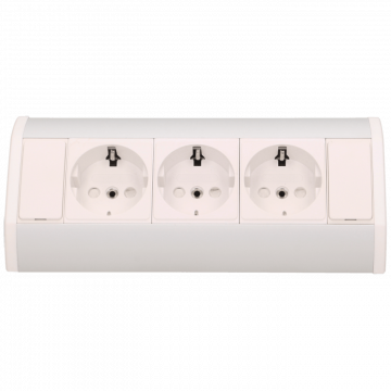 Orno Produžni kabel sa 3 x Schuko utičnice, ugradbena - OR-GM-9001/W-G(GS)