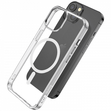 hoco. Maska za iPhone 14, magnetic, transparent - Phone case iP14
