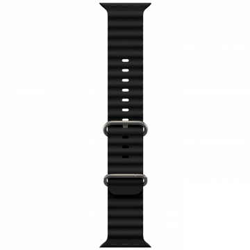 hoco. Silikonski remen za iWatch, 42/44/45/49mm, crna - iWatch WA12 Black