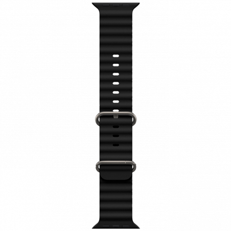 hoco. Silikonski remen za iWatch, 42/44/45/49mm, crna - iWatch WA12 Black