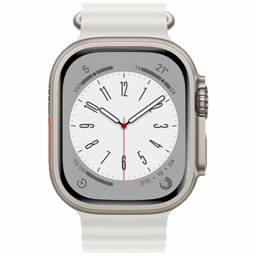 hoco. Silikonski remen za iWatch, 42/44/45/49mm, bijela - iWatch WA12 White