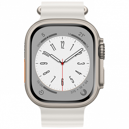 hoco. Silikonski remen za iWatch, 42/44/45/49mm, bijela - iWatch WA12 White