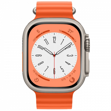 hoco. Silikonski remen za iWatch, 42/44/45/49mm, orange - iWatch WA12 Orange