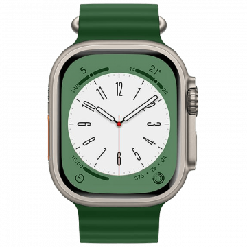 hoco. Silikonski remen za iWatch, 42/44/45/49mm, zelena - iWatch WA12 Alfa