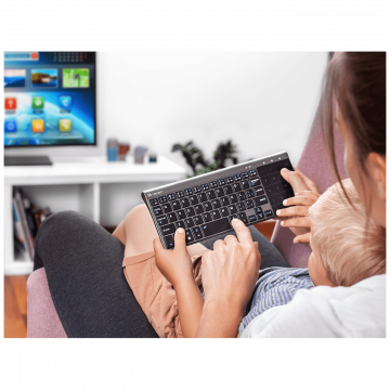 Tracer Tastatura sa touchpad-om, bežična - EXPERT RF 2,4 GHZ
