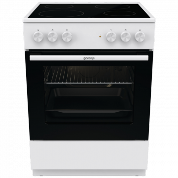 Gorenje Štednjak, 4 staklokeramička ploča, 8400W, pećnica 65 lit, A - GEC6A11WG