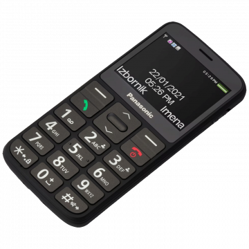 Panasonic Telefon mobilni, 2.3" TFT ekran, LED svjetiljka, USB-C - KX-TU160EXB
