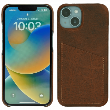 Wachikopa Maska za iPhone 14 Pro, držač za kartice, koža - Full Leather Case iPhone 14 Pro