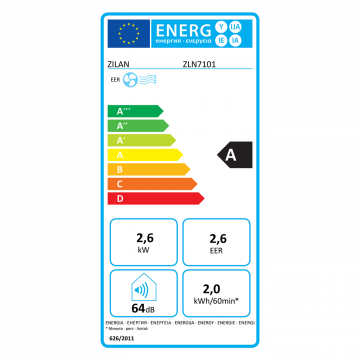 Zilan Prijenosni/Mobilni klima uređaj, 3u1, 9000 Btu, 2.6 kW - ZLN7101