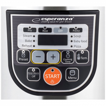 Esperanza Višenamjenski ekspres lonac, Multicooker, 860W, 5 lit. - EKG011