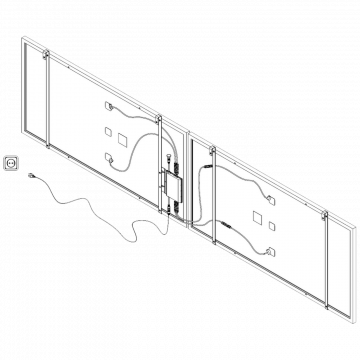 MKM  Solarni panel za balkon, set, 800W - PV 800