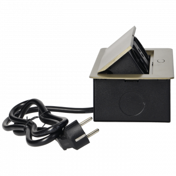 Orno Produžni kabel sa 2 x Schuko utičnice + 2 x USB, ugradbena - OR-AE-13126(GS)/BR