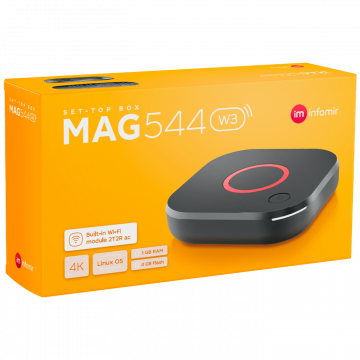 Mag Prijemnik IPTV za Stalker midlleware, 4K, WiFi 2.4/5 GHz - MAG 544 W3