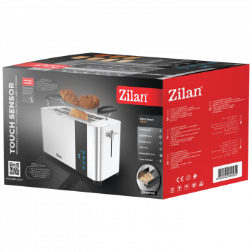 Zilan Toster, 2 šnite kruha, 7 nivoa grijanja, 1400 W - ZLN6234