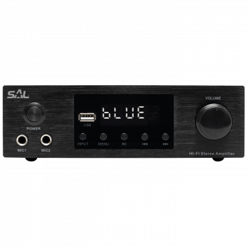 SAL Multimedijsko mini HiFi pojačalo,2x50W,BT-FM-USB-OPTI-KOAX - BTA 250