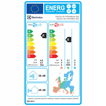 Electrolux Klima uređaj, 24000Btu, -20°, WiFi , Inverter, A++ - EACS/I-24 HTP/N8 EEC