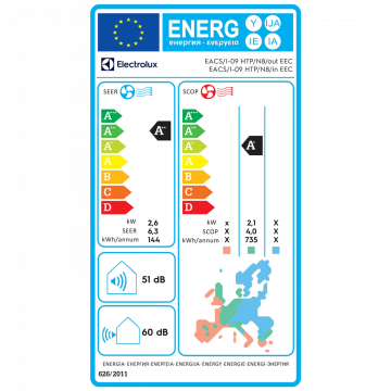 Electrolux Klima uređaj, 9000Btu, -20°, WiFi, Inverter, A++ - EACS/I-09 HTP/N8 EEC