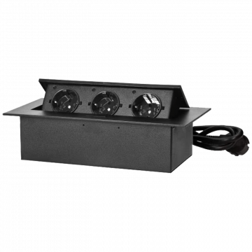 Orno Produžni kabel sa 3 x Schuko utičnice, ugradbena - OR-GM-9037(GS)/B