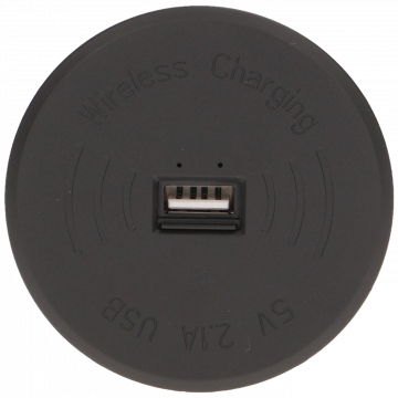 Orno Bežični punjač sa USB utorom, ugradbena - OR-AE-1367/B