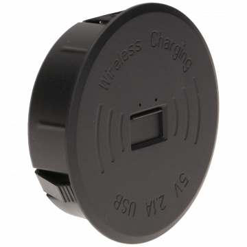 Orno Bežični punjač sa USB utorom, ugradbena - OR-AE-1367/B