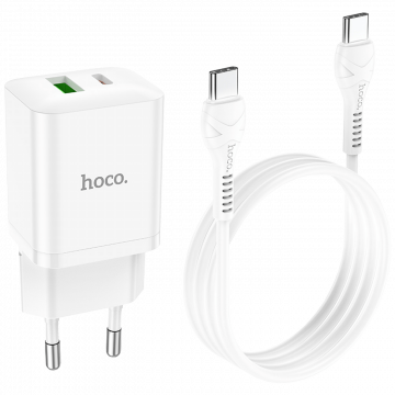 hoco. Punjač kućni sa type C kabelom, brzi, PD20W, QC3.0 - N28 Founder, tip C