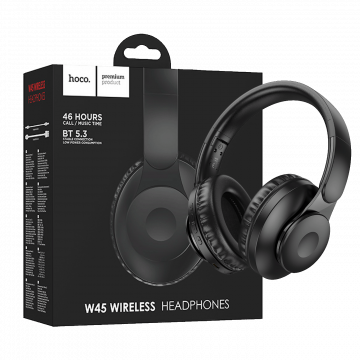 hoco. Slušalice bežične, Bluetooth - W45 Enjoy, Black