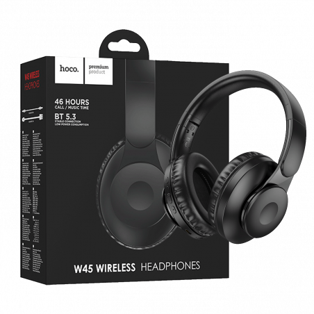 hoco. Slušalice bežične, Bluetooth - W45 Enjoy, Black