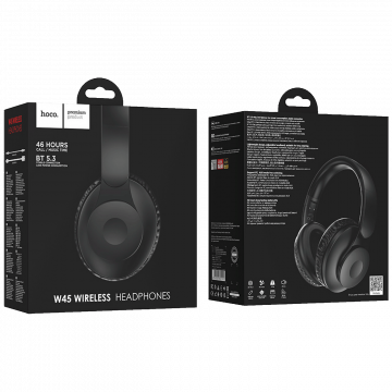 hoco. Slušalice bežične, Bluetooth - W45 Enjoy, Black