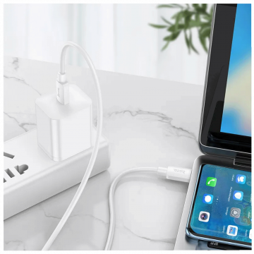 hoco. USB kabl za smartphone, USB-A to type C, 100W, bijela - X96 Hyper, 100W, White