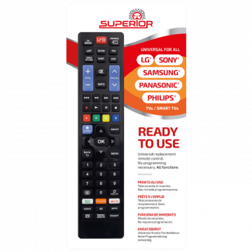 Superior Daljinski upravljač za LG/Samsung/Sony/Philips/Panasonic - Ready5 Smart Extended