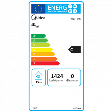 Midea Bojler 80 lit., 1500W, IPX4 - D80-15FG