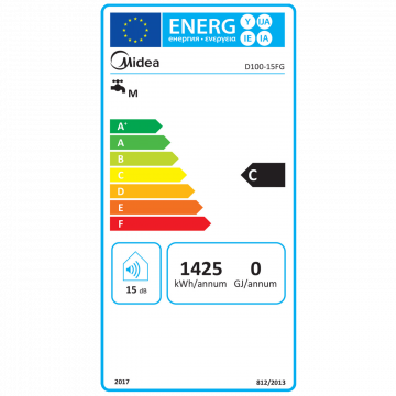 Midea Bojler 100 lit., 1500W, IPX4 - D100-15FG