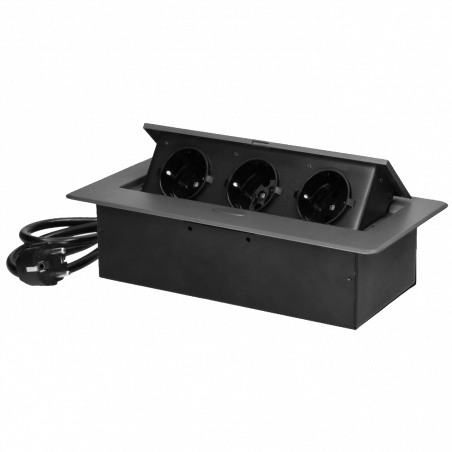 Orno Produžni kabel sa 3 x Schuko utičnice, ugradbena - OR-GM-9033(GS)/GR